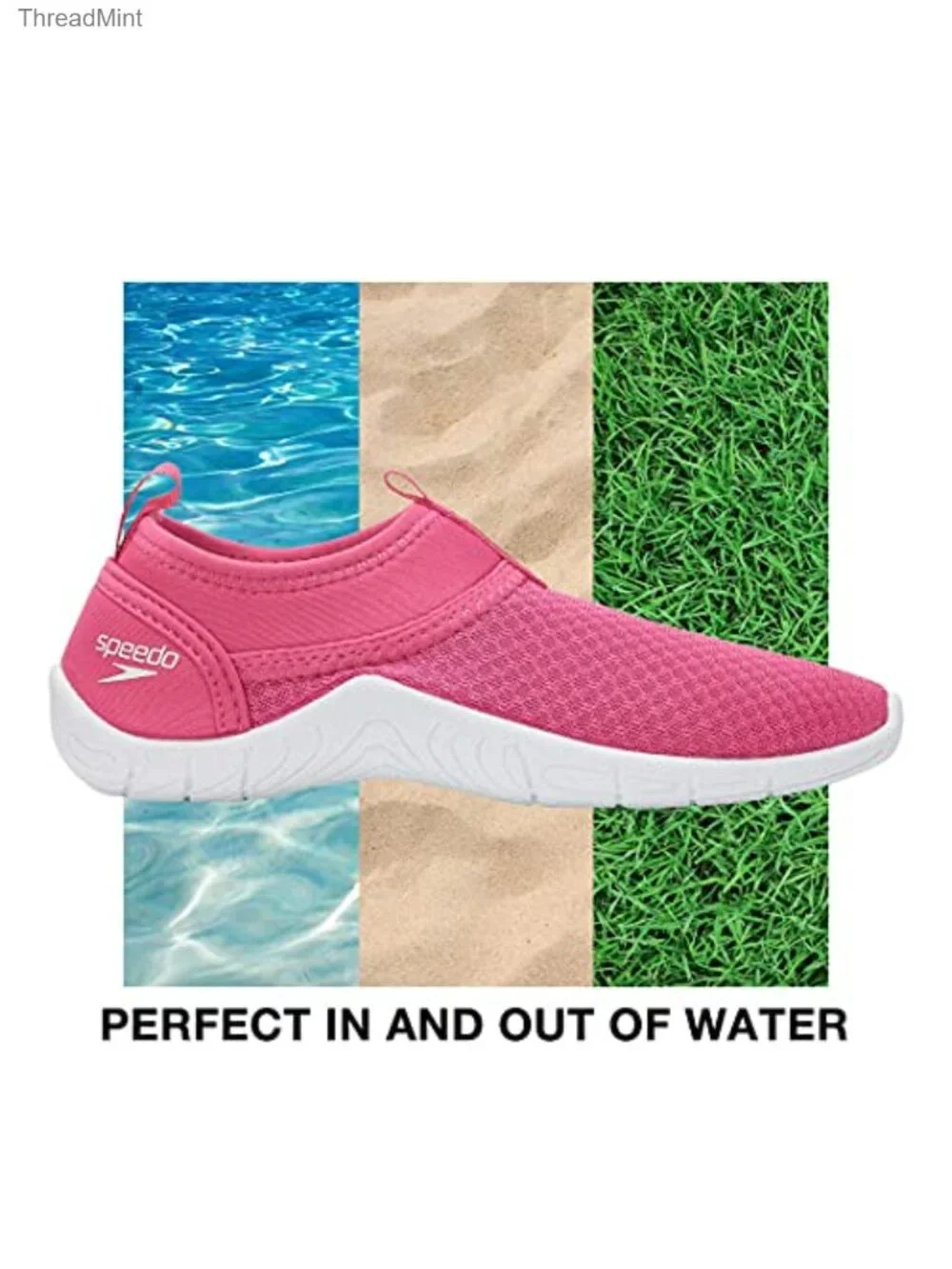 Speedo Kids Tidal Cruiser Water Shoes Neoprene Mesh Pull-On Athletic